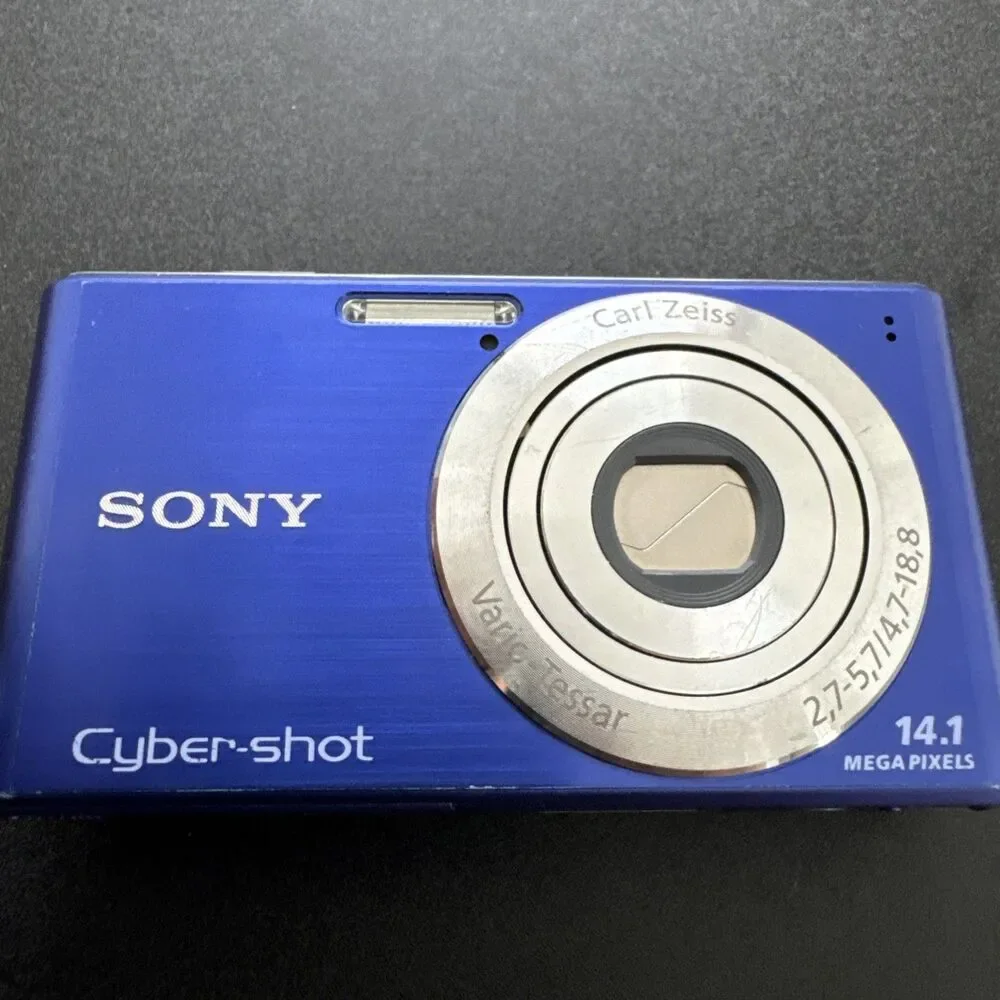 Sony Cyber-shot DSC-W530 14.1MP Digital Camera Blue 4x Optical Zoom Carl Zeiss